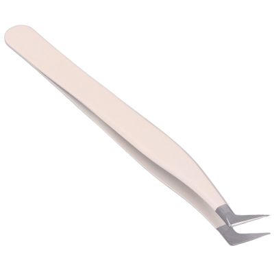 ANKROYU False Eyelash Tweezers, Lash Tweezers, 7 Shape Curved Tip Stainless Steel Lash Tweezers, Cluster Lash Tweezers, Stainless Steel Bent Lash Tweezers for Eyelash Extensions