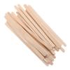 FOMIYES 100pcs Wooden Waxing Sticks Hair Removal Waxing Spatulas 140x6x2mm Thick Rounded Edge for Full Body and Eyebrow Hair Removal Beauty Care view 1