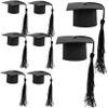 UPKOCH 30pcs Graduation Cap Cake Ornament Doctorial Cap Cupcake Decor Graduation Party Cake Decoration for Party view 3
