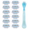 12 Pcs Women'S Razor Blades Refills, Compatible with Gillette Venus Smooth Razor, 3 Layer Blade Washable Easy to Replace Deliver an Extra Smooth Shave that Lasts view 1