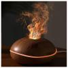 HAZARA Fire Humidifier 7 Flame Colors Changing Noiseless, 200ml Flame Diffuser Humidifier with No-Water Auto-Off Protection for Bedroom,Office,Yoga,Wood-Grain view 1