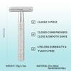 BAILI Double Edge Safety Razor Reusable Manual Rust-proof Stainless DE Wet Shaving for Men Women Beard Bikini Armpit Leg Hair Removal BDB2D view 2