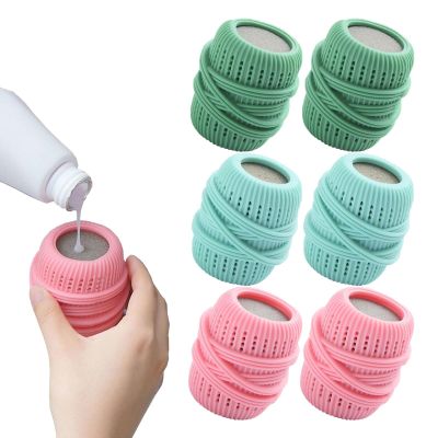 Ball Dispenser for Fabric Softener, Washing Machine Laundry Ball, Downy Ball Dispenser, Fabric Softener, Dispenser Laundry Balls, Reusable Dryer Balls, Fabric Softener Balls for Washer (Color : 6pcs