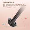 BAILI Double Edge Safety Razor Reusable Manual Long Handle Stainless Steel DE Wet Shaving for Men Women Beard Bikini Armpit Leg Hair Removal Matte Black BDB3G view 3