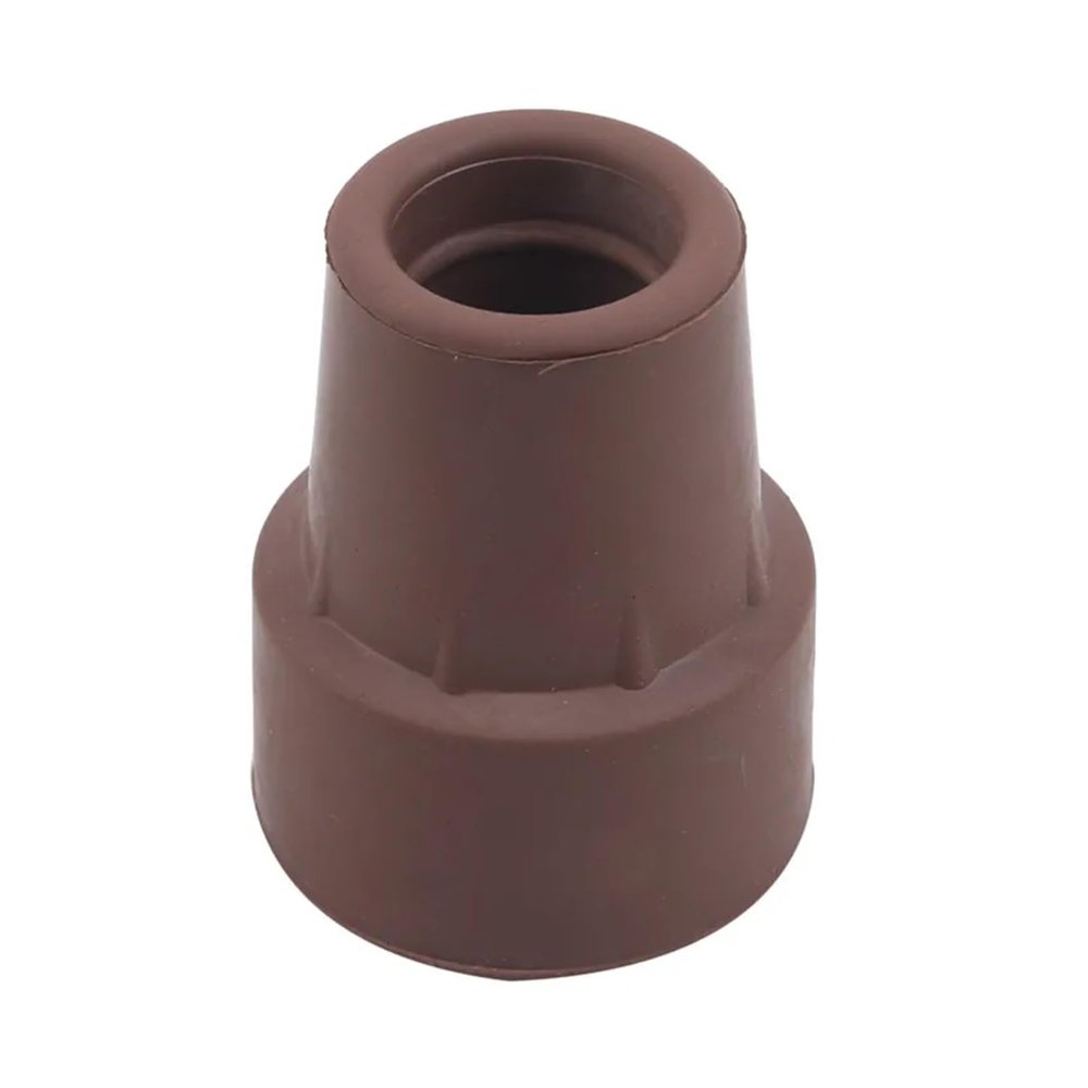 1pc 19mm Rubber Trekking Pole Cap Walking Stick Crutch Ferrule Non-Slip Foot Cover for Trekking Pole Cane Crutch Chairs (Color : Brown)