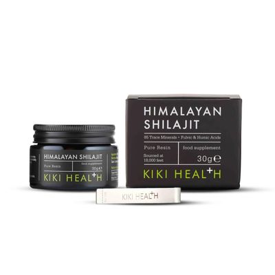 KIKI Health - Himalayan Shilajit, 100% Pure Resin - A Rich Blend of 85+ Trace Minerals, Humic and Fulvic Acids - Supports Energy Levels, Immune Function, and Vitality - 30g