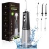 Water Flosser for Teeth Cordless, Oral Irrigator with 5 Modes & 6 Jet Tips Water Teeth Cleaner view 1