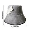 Comfortable Felt Sauna Hat Hot Bath Hat Shower Caps Sauna Room Bathroom Heat Protection Felt Bath Accessories for Women view 3