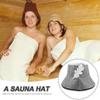 Comfortable Felt Sauna Hat Hot Bath Hat Shower Caps Sauna Room Bathroom Heat Protection Felt Bath Accessories for Women view 4