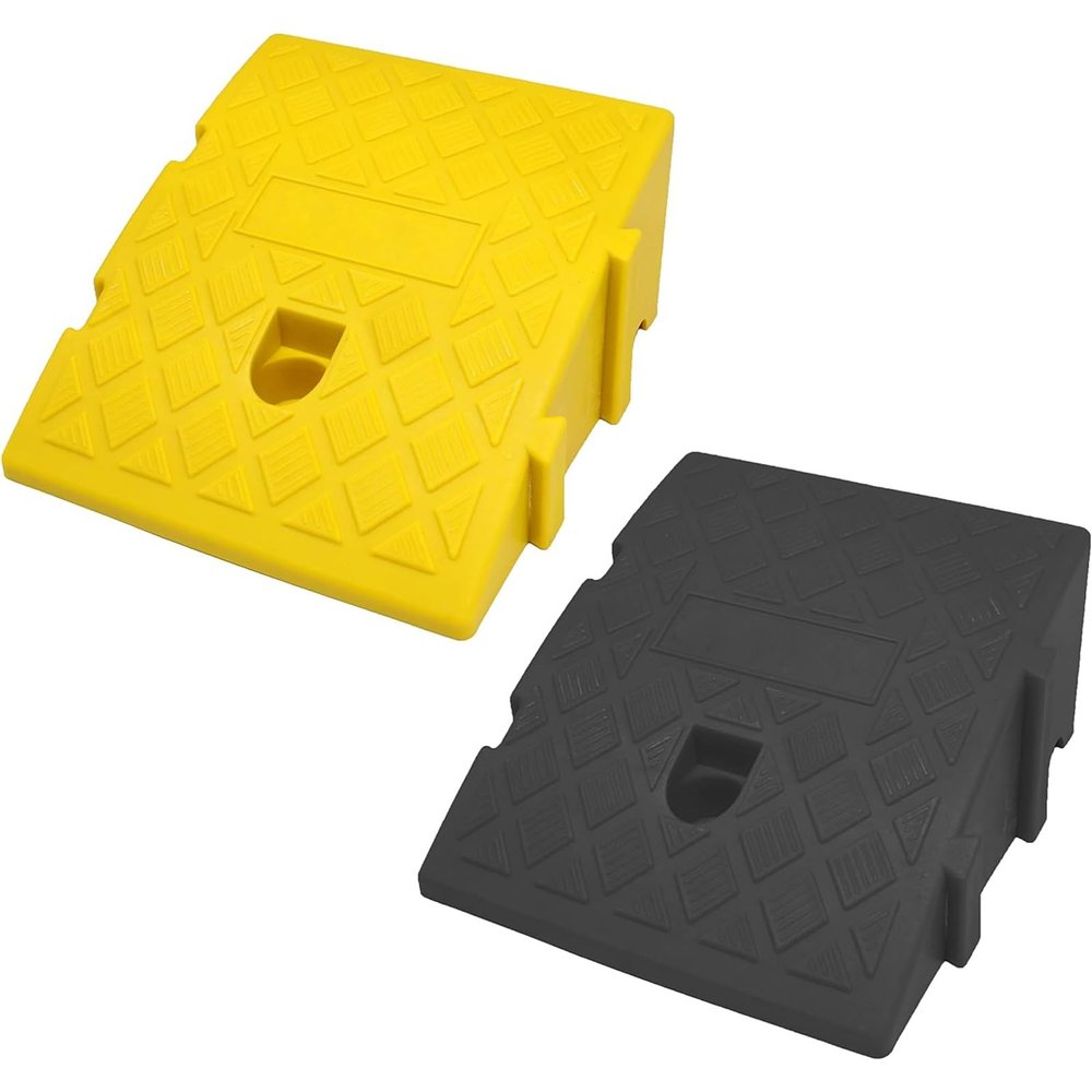 13cm High Car Ramps Heavy Duty Threshold Ramps Portable Lightweight Curb Ramp Driveway Threshold Ramps for Driveways Wheelchairs Vehicles