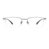 RICCIE Men's Pure Titanium Anti Blue Light Magnifying Glasses HD Aspheric Resin Lenses Business Power Reader,Silver,+1.25 view 1