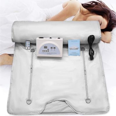 Dremdo Infrasauna Infrared Sauna Blanket, Portable Far Infrared Detox Sauna Blanket, Professional Detox Therapy Home Spa Beauty Device,Silver