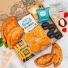 Cornish Cream Tea Hamper + Cheese & Onion Pasty  4 Person Set Gifts, Fresh Scones, Tea, Jam, Roddas Clotted Cream Cornish Cheese & Onion Pasies & Biscuits Anniversary & Special Occasions view 1