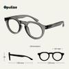 OPULIZE RIO Blue Light Blocking Reading Glasses - Flat Top Frame - Grey - Mens Womens - Spring Hinges - B53-7 - +1.00 view 2
