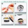 CNAOHGHN Hair Removal Hot Wax Machine,Wax Heater,Wax Therapy Machine,Suitable For Brazilian Waxing, Led Display,Contains materials for making scented DIY candles and hair removal wax blocks view 4
