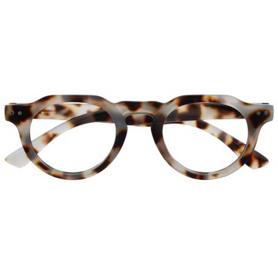 OPULIZE RIO Blue Light Blocking Reading Glasses - Flat Top Frame - Brown Tortoiseshell - Mens Womens - Spring Hinges - B53-2 - +2.00