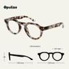 OPULIZE RIO Blue Light Blocking Reading Glasses - Flat Top Frame - Brown Tortoiseshell - Mens Womens - Spring Hinges - B53-2 - +2.00 view 2