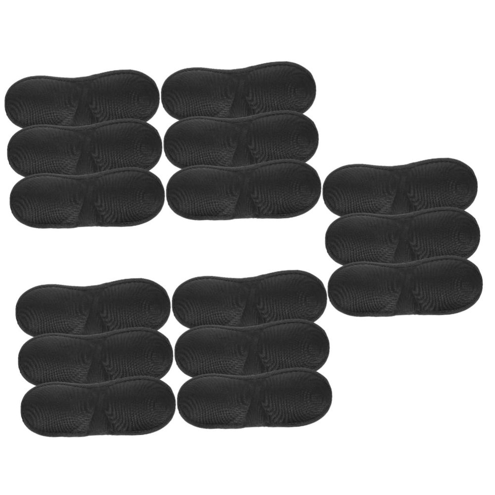 FOMIYES 15pcs Blindfold for Sleeping Lightproof Blindfold Three Eye Cover Sleeping Eye Mask Adjustable Comfortable Travel Household Use