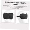 FOMIYES 15pcs Blindfold for Sleeping Lightproof Blindfold Three Eye Cover Sleeping Eye Mask Adjustable Comfortable Travel Household Use view 3