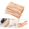 FOMIYES 100pcs Single Use Wooden Oval Body Wax Applicator Sticks for Hair Removal and Nose Hair Waxing, 88mm Wax Sticks for Womens Facial and Body Waxing view 2
