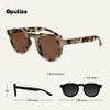 OPULIZE RIO - Reading Sunglasses - Flat Top Frame - UV400 Protection - Brown Tortoiseshell - Mens Womens - Spring Hinges - S53-2- +3.00 view 2