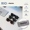 OPULIZE RIO - Reading Sunglasses - Flat Top Frame - UV400 Protection - Brown Tortoiseshell - Mens Womens - Spring Hinges - S53-2- +3.00 view 4