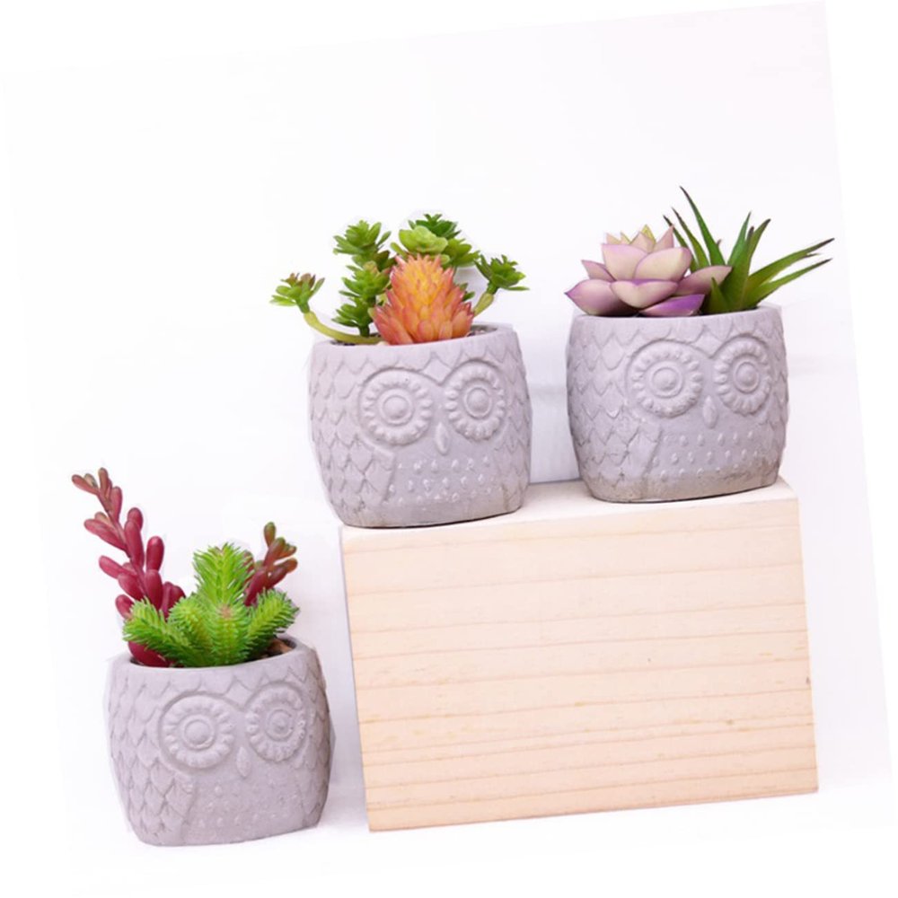 ABOOFAN Simulated Succulent Bonsai Pvc Plant Material Decor Whimsical Home Ornament Artificial Greenery Garland