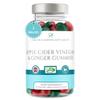 Apple Cider Vinegar Gummies with The Mother & Ginger x 120 (2 Month Supply), Each Vegan ACV Natural Apple Flavour Gummy Contains 500mg of Apple Cider Vinegar & 10mg of Ginger Extract per serv view 1