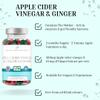 Apple Cider Vinegar Gummies with The Mother & Ginger x 120 (2 Month Supply), Each Vegan ACV Natural Apple Flavour Gummy Contains 500mg of Apple Cider Vinegar & 10mg of Ginger Extract per serv view 2