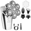Electric Razor for Men, 5 in 1 Men's Nose Hair Trimmer Multifunctional Electric Shaver Magnetic Suction Head Household Razor Bald Machine view 1