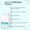 Liv-Cleanse - Liver Cleanse Detox & Repair Supplements - 1 Months Supply Liver & Gallbladder Health Support Complex containing Choline, Turmeric, Garlic, Ginger & Chlorella Plus More - 60 Vegan caps view 2
