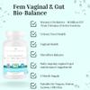 Fem Vaginal & Gut Bio-Balance - 2 Months Supply - Vegan Vaginal probiotics for Women 10 Billion CFU- Candida Yeast Balance, Urinary, Bacterial Vaginosis (BV), UTI, Good Bacteria & Gut Health Support view 2