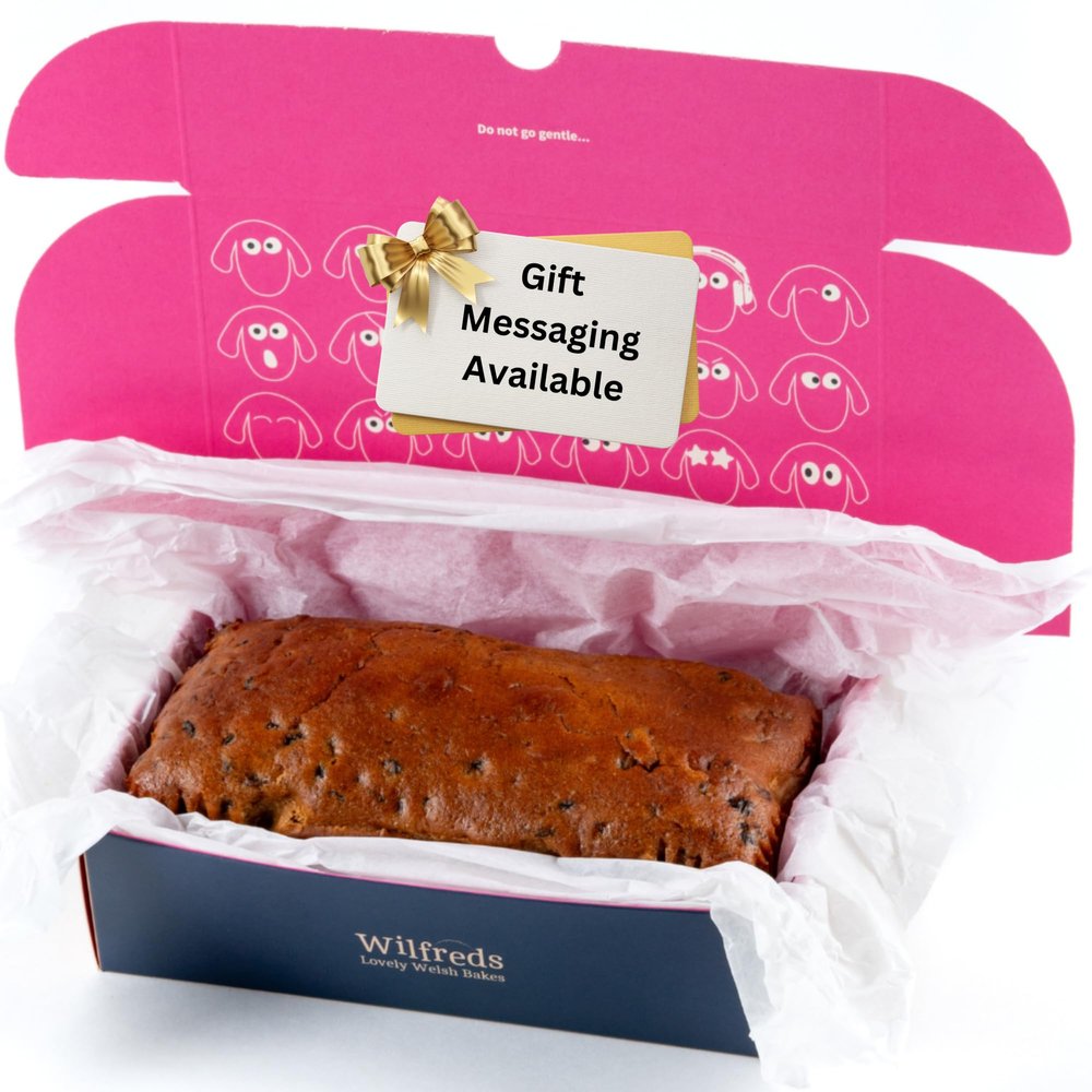 Wilfreds Authentic Bara Brith Welsh Cake - Traditional Fruit Cake Infused with Welsh Brew Tea - Perfect for Tea Time Treats and Gifting - A Delight for Fruit Cake Lovers
