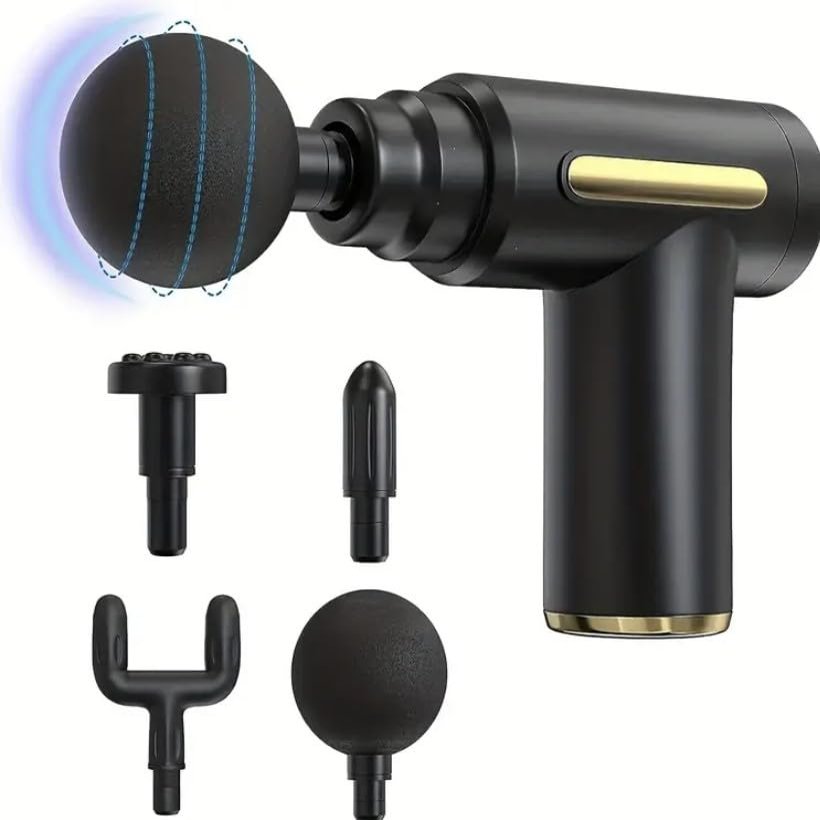 1pc Massage Gun, Deep Tissue Muscle Handheld Percussion Massager, Ultra Small Elegant Silent Design, Gift for Men & Women
