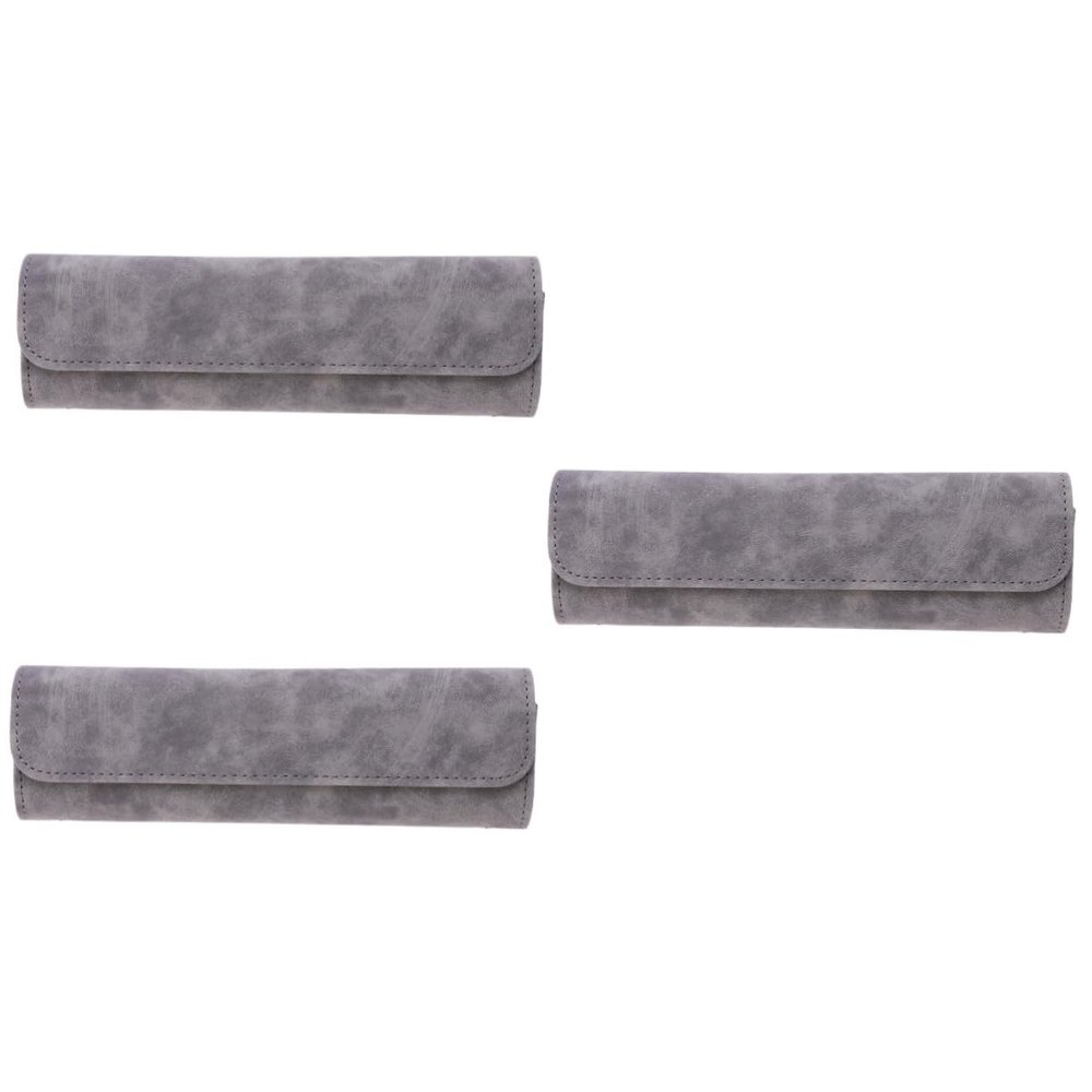 Ciieeo 3pcs Portable Electric Toothbrush Case Travel Toothbrush Storage Wash Case for Traveling Camping Grey
