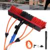 Water Fed Pole Kit, Water Fed Cleaning Brush, Extendable Telescopic Solar Panel Cleaner Brush and Pole Kit with Rotating Brush Head, for high Windows Cleaning, Solar photovoltaic Panel Cleaning view 1