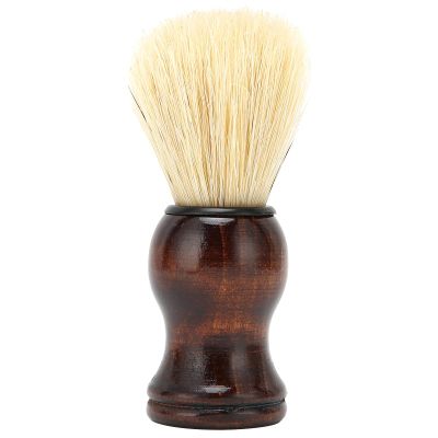 ANKROYU Soft Hair Shaving Brush, Lightweight Beard Shaving Brush, Wooden Handle Shaving Brush, Professional Shave Brush, Portable Beard Shaving Brush, Beard Shave Cleaning Brush