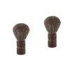 MAGICLULU 2pcs Natural Wooden Handle Bristles Mustache Beard Brush for Men Facial Care Hair Wet Shaving Brush view 1