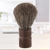 MAGICLULU 2pcs Natural Wooden Handle Bristles Mustache Beard Brush for Men Facial Care Hair Wet Shaving Brush view 4