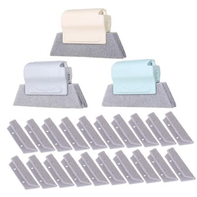 Beavorty Window Cleaning Equipment Window Edge Cleaner Groove Cleaning Brush Set Seal Cleaner Tool