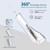 GeRRiT Cordless Water Dental Flosser, Portable Oral Irrigator for Teeth, Braces, Rechargeable & IPX7 Waterproof Teeth Cleaner for Home Travel view 2