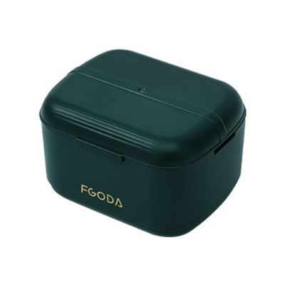 CASNO Orthodontic Retainer Tooth Braces Box Soaking Container Denture Storage Bath Box With Strainer Denture Case For Cleaning