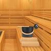 Finnish Sauna Aluminum Bucket, Long-Handled Spoon Set, Sauna Bucket, Bathroom, Sauna Steam Room Replacement Parts view 2