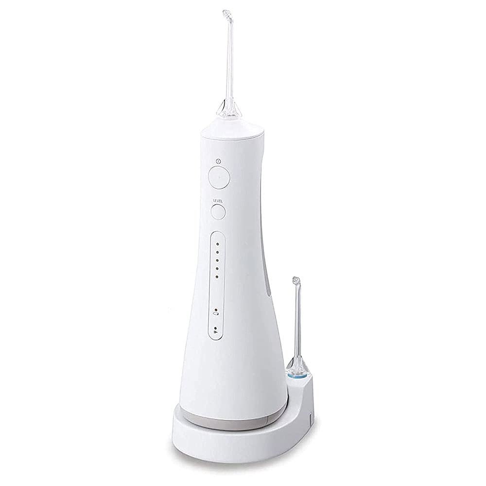 GeRRiT Water Flosser Professional Cordless Dental Oral Irrigator - Portable and Rechargeable IPX7 Waterproof Water Flossing with Cleanable Water Tank for Home and Travel (White)