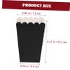 Alipis 50pcs Candy Bag Popcorn Packaging Mini Popcorn Boxes Favor Boxes Party Container Paper Basket Containers Paper s Can Black 250g White Cardboard view 2
