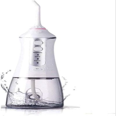 GeRRiT Cordless Water Flosser 300ML Portable Water Flosser Teeth Cleaner, Rechargable Dental Oral Irrigator with 3 Modes, USB Charged, White