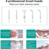 GeRRiT Water Flosser 3 Modes, 150ML Cordless Dental Oral Irrigator, 3 Modes and 5 Jet Tips, IPX7 Waterproof, Rechargeable Waterproof Teeth Cleaner for Home and Travel view 2