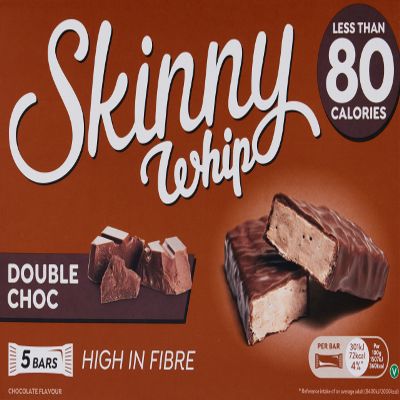 Skinny Whip Double Chocolate 5 Bars 100g