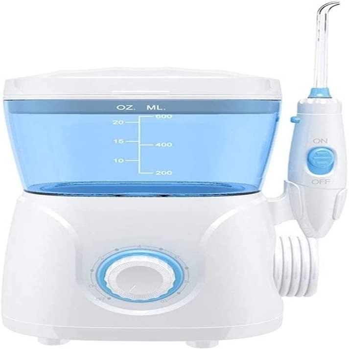 GeRRiT Water Flosser 600ml Dental Oral Irrigator Teeth Cleaner for Personal Braces Care Teeth Cleaning, 8 Multifunctional Jet Tips and 10 Adjustable Water Pressure Perfect for Family