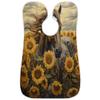 Beard Bib Apron for Men, Beard Trimming Hair Catcher Bib for Shaving, Non-Stick Beard Cape Grooming Cloth with 2 Suction Cups, Gifts for Dad Husband Boyfriend, Horse Sunflowers Field view 1